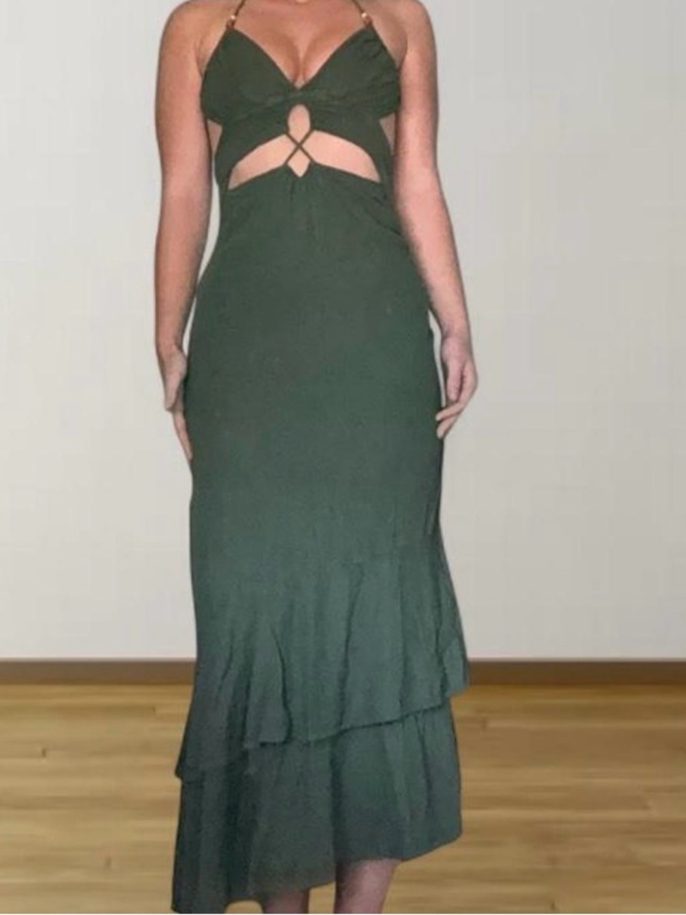 Zara Green Maxi Dress